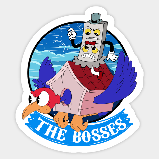 THE BOSSES Sticker by theanomalius_merch